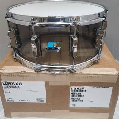 Ludwig Vistalite Bronze 6.5x14" Zep Bonham Bowtie Lug Acrylic Snare Drum | Made in the USA | NEW | Authorized Dealer image 1