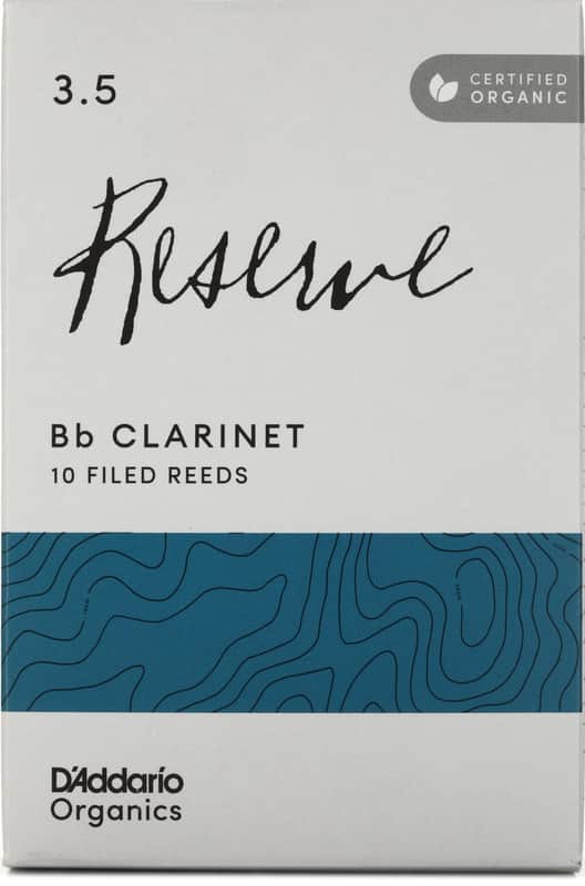 D'Addario Organics Reserve Bb Clarinet Reeds - 3.5 (10-pack) (5-pack) Bundle image 1