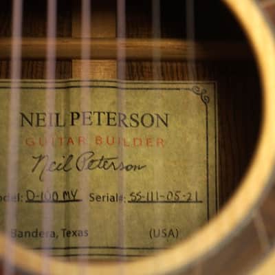 Peterson D-100 MY (2021) USA Handbuilt Boutique Acoustic Dreadnought - Fishman Matrix Infinity, OHSC image 8