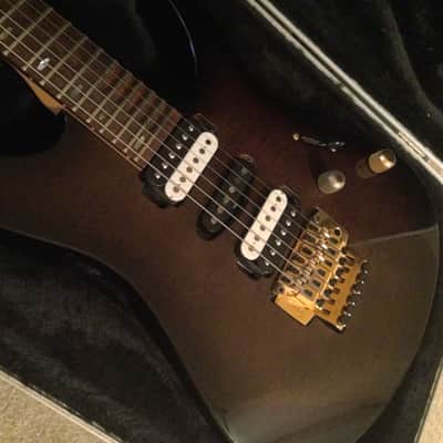 Very Rare Yamaha RGX 821D flamed Brown Burst MIJ factory scalloped neck hardcase was over $1000 new image 1