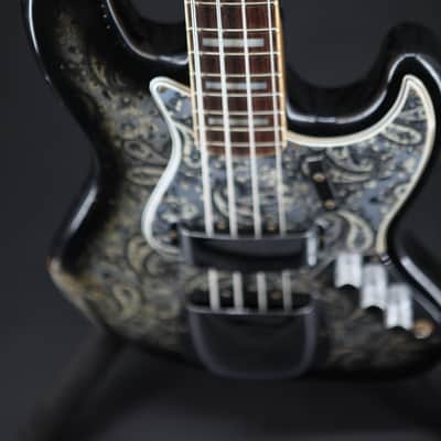 Fender Custom Shop Limited Edition Jazz Bass Relic 3A Rosewood Fingerboard 2024 - Black Paisley image 6
