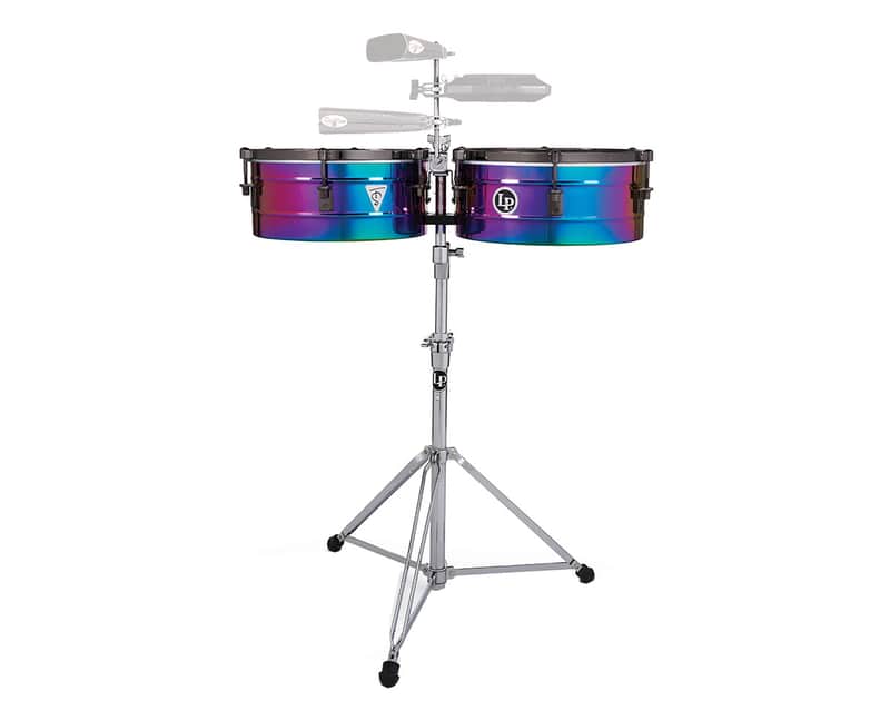 Latin Percussion Tony Succar Sig. Timbales - Rainbow Chrome/Black Nickel image 1