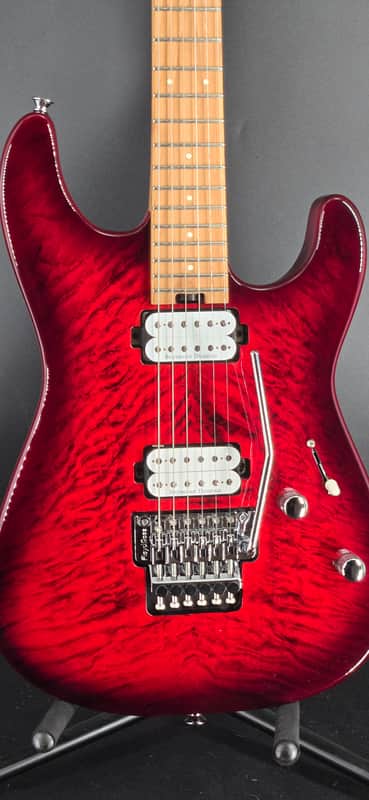 Charvel Pro-Mod Plus San Dimas® Style 1 HH FR CM, Carmalized Maple Fingerboard, Sangria Burst image 1