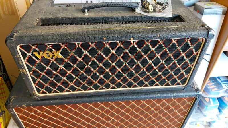 Vintage 1965/66 Vox AC50 Valve Amplifier head & cabinet image 1
