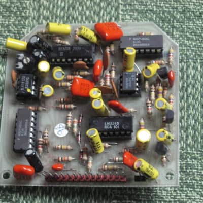 for parts / for repair DOD circuit board with parts on it for 575-A Flanger (Analog Flanger) NO casing, NO bottom plate, NO controls, NO switch, NO knobs, NO jacks, NO wires, NO screws (early to mid 1980s) image 3