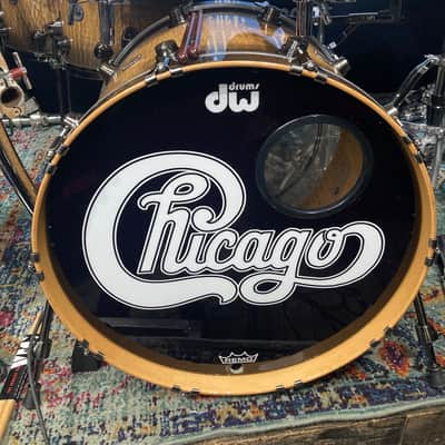 Tris Imboden's, Chicago, DW / Paiste / Gibraltar -Exotic Series – 40th Anniversary Special Edition Complete Drum Set 2012 -Tamo Ash image 3