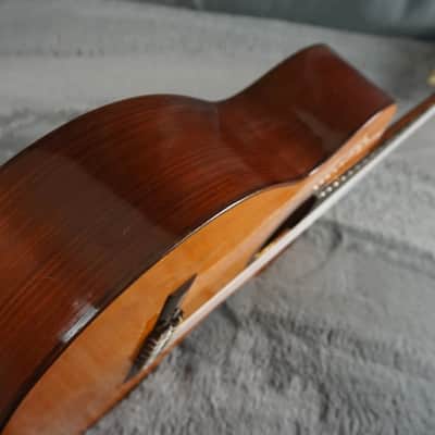 Teruaki Nakade No. 20 Classical Guitar 1964 Tokyo Handmade w/ Hard Case – Refret, Crack Repair, Setup image 20