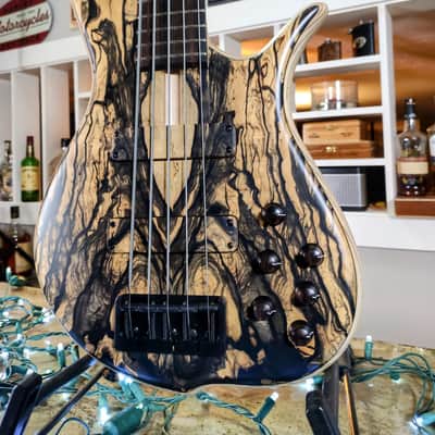 F Bass BN5 Pale Moon Ebony Top with Matching Headstock image 3