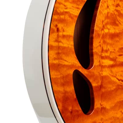 Heatley Guitars Beaumont, 2022 Amber/Ivory, Wolftone P-90's NEW (Authorized Dealer) image 5