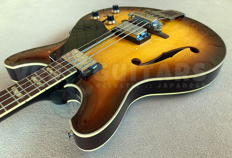 YAMAHA SA-75 1973年製 セミアコベース 純正ハードケース付属 YAMAHA SA-75 SEMI-ACOUSTIC BASS VINTAGE JAPAN 1973 w/OHSC | Reverb