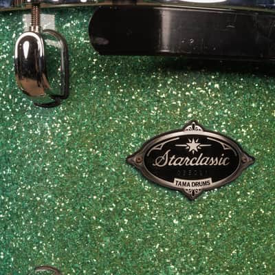 2000s Tama Starclassic Performer B/B Shattered Turquoise Drum Set image 9
