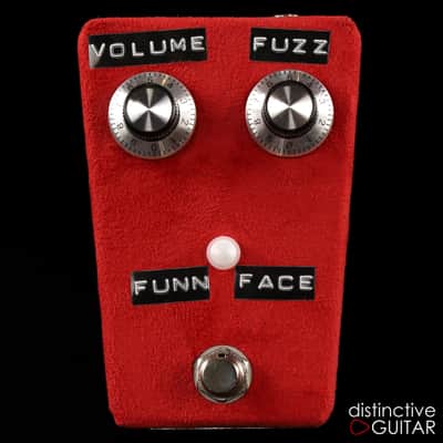 Shin's Music Fun Face Silicon Fuzz Pedal - Red Suede image 1