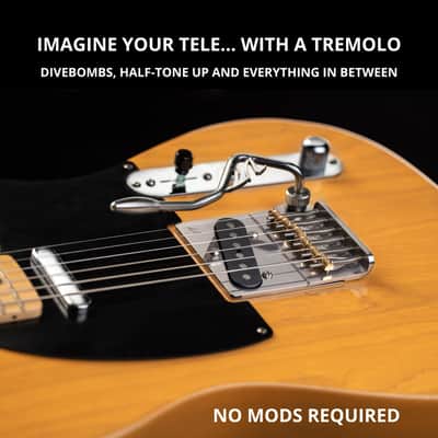 Vega-Trem VT2ND Teletrem Modern Telecaster Guitar Tremolo Bridge image 6