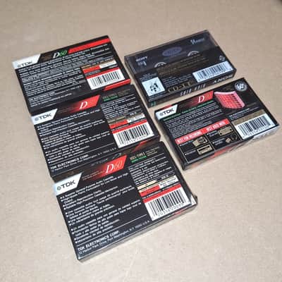 TDK Sony Cassette Tapes Mixed Lot Of 5 Sealed Lot 82-681 image 2