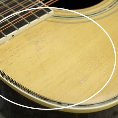 Vintage 1980's made Orange Label Yamaha  FG12-350 12strings Acoustic Guitar  Made in Japan image 11