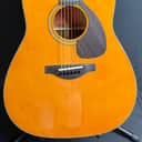 Yamaha FG5 GL Red Label Dreadnought Acoustic Guitar Gloss Vintage Natural w/ OHSC (64A)