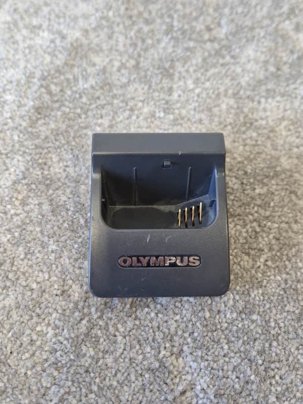 Olympus CR-15 USB Docking Cradle – Charging & Data Transfer for DS Series Recorders - Very Good image 1