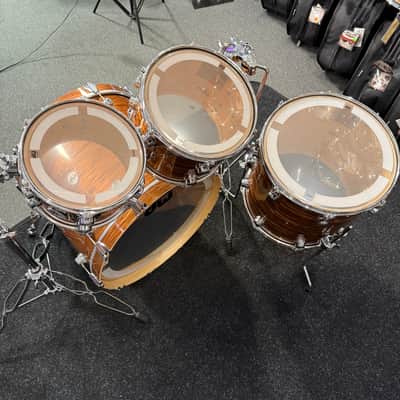 ~WOW!~ DW Collectors Series SSC Maple 4-Piece 10/12/16/22 Drum Kit Set in Bronze Oyster FinishPly with Chrome Hardware image 15