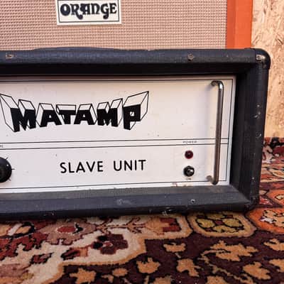 Vintage 1970s Matamp Orange Slave Unit SL100 EL34 Valve Amplifier Head image 3