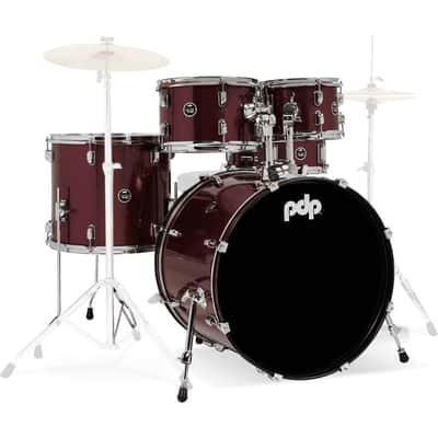 Pacific Drums & Percussion CENTERstage 5-Piece Shell Kit - Ruby Red Sparkle image 1