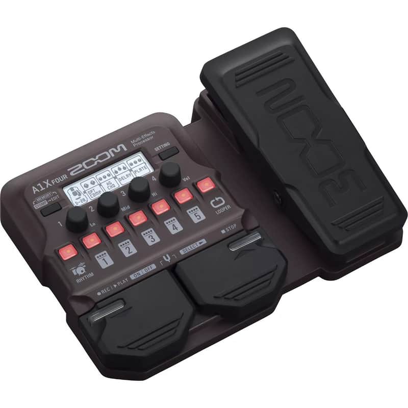 Zoom A1X Four Acoustic Instrument Multi-Effects Processor with Expression Pedal image 1