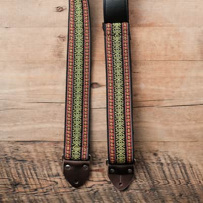 Vintage Red 60s/70s Hippie Guitar Strap / Handmade in the UK / Case Candy image 3