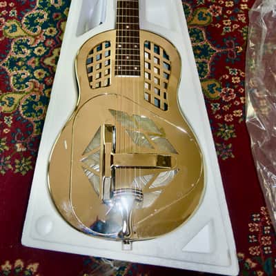 Recording King RM-991-R Tricone Roundneck Resonator 2010s - Nickel-Plated Bell Brass image 2