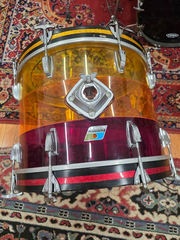 Ludwig Tequila Sunrise Tivoli Bass Drum 20x14 1970s image 1