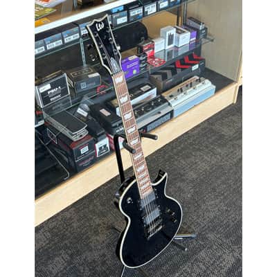 Preowned LTD EC-401 Single Cut Electric Guitar Black gloss finish image 3