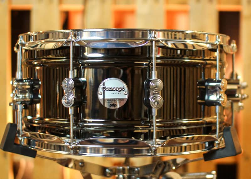 PDP 6.5x14 Concept Black Nickel over Steel Snare Drum - PDSN6514BNCR image 1