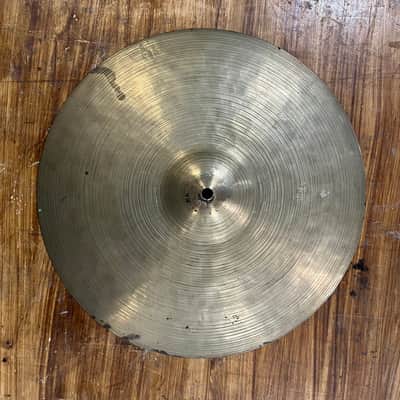 Istanbul K Zildjian 14" Hi Hats 1959-1966, intermediate stamp - B20 bronze image 6