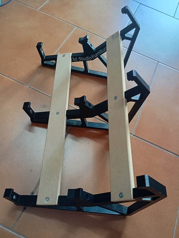 Korg volca stand 2 tier - synth stand 3dstudiofurniture for 4 volcas un image 1