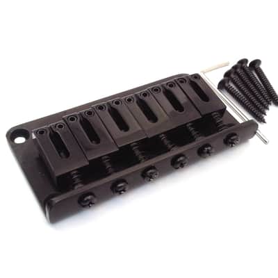 True Custom Shop® Black Hardtail Bridge for Modern Fender Strat or Telecaster image 1
