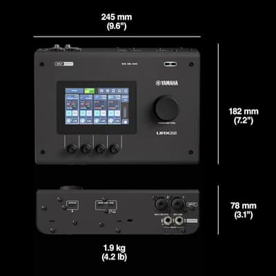 Yamaha URX22 4x2 USB-C Audio Interface (Black) image 3