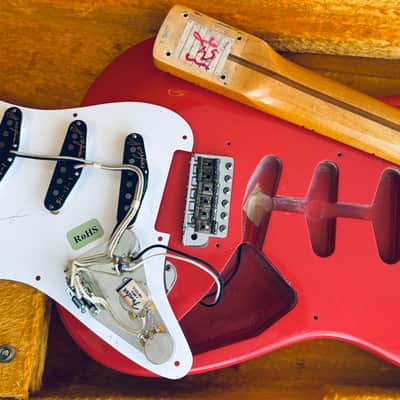 1998 Fender 57 American Vintage Stratocaster Custom Shop Josefina PU, PLEK Fiesta Red AVRI image 12