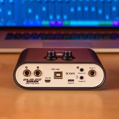 Icon Pro Audio Duo 22 Live USB Audio Interface with Mobile Streaming Capabilities, (1 mic preamp) image 6