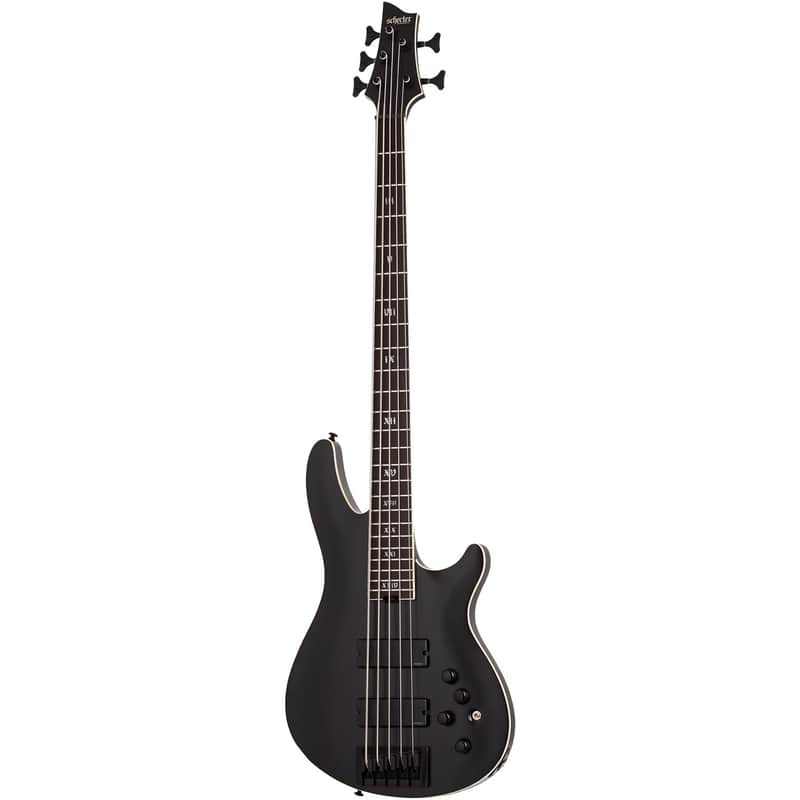 Schecter SLS Evil Twin-5 Bass Guitar - Satin Black (B-Stock) image 1