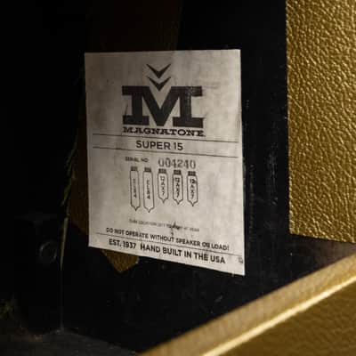 2021 Magnatone Super Fifteen - Mardi Gras | USA Billy Gibbons ZZ Top Limited Edition Handwired 15-Watt 1x12" Boutique Tube Guitar Combo Amp | CoA image 11