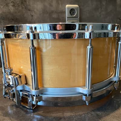 Pearl M-914D Freefloater snare 14x6.5” 90’s - Natural maple image 7