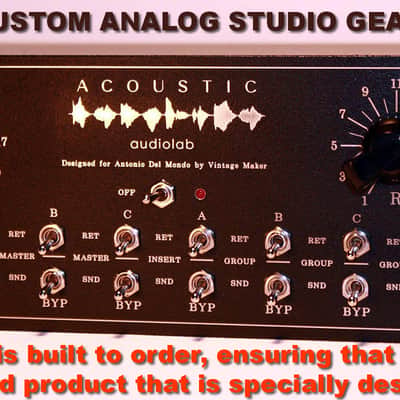8 Input Channel Analog Summing Mixer for Synth - DAW - Drum Machine - Stereo Balanced - Customize Your Studio Mixer - New! image 12