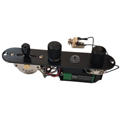 TeleBooster Onboard Preamp Booster Guitar Effect 3-Way Switch 250K Push-Push Pot Black Single Coils image 6