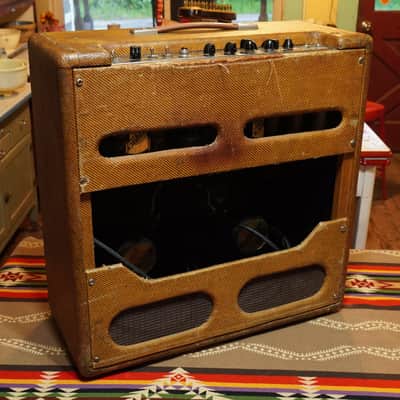 1957 Fender Bassman 5E6 40w 4x10" Tube Amp Combo (VIDEO! Bill Carruth Work, Ready to Go) image 7