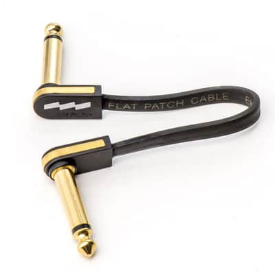 EBS Premium Gold Flat Patch Cables, 18 centimeters image 1