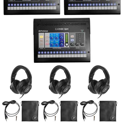 3 PRESONUS EarMix 16M 16x2 16-Ch. AVB Monitor/Headphone Mixers Bundle with Mackie Headphones image 1