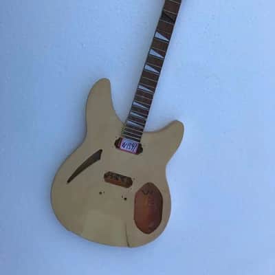 Unfinished 12 String Electric Guitar Body with Neck and Rosewood Fingerboard image 3