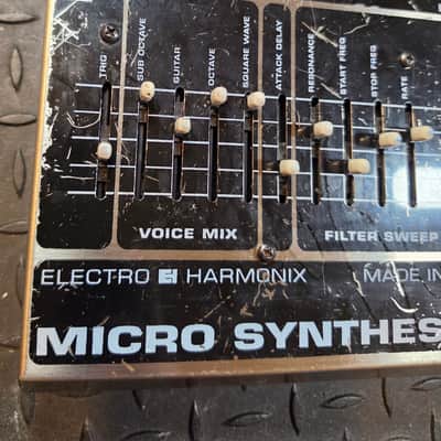 Electro-Harmonix Micro Synthesizer 1990s - Black 24vDC Power Supply Synth image 3