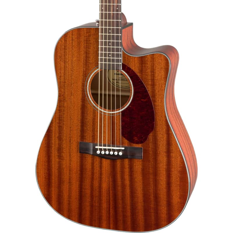 Fender CD-140SCE All-Mahogany Acoustic Electric Guitar image 1