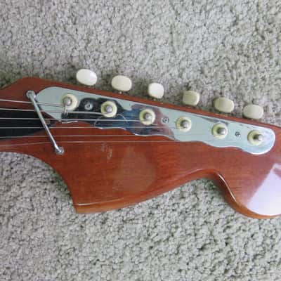Vintage 1960s Kawai Teisco Electric Guitar Japan Hound Dog Taylor Reburst image 5