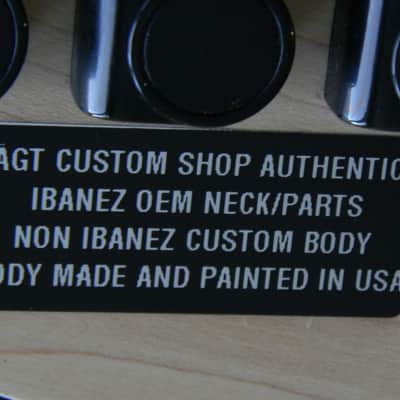 AGT Custom Shop Guitar Raw Walnut Ibanez Parts 540p Style Poplar Body Sharktooth Neck image 15