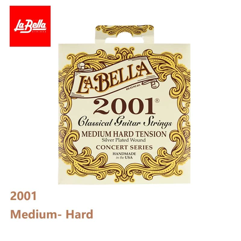 La Bella 2001 Classical Guitar Strings – Medium-Hard Tension image 1